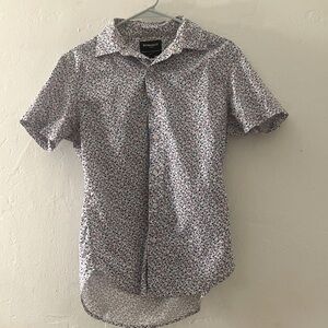 Bonobos Men's Short Sleeve Shirt - Blue and Pink Floral